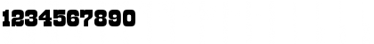 Download CgBarnumBlock Medium Font Numeric Preview