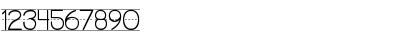 Download PreCursive Lined Font Numeric Preview