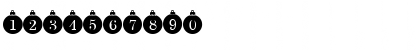 Download Bauble_Monogram Regular Font Numeric Preview