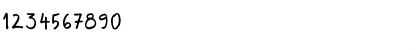 Download Rough Notes Sample Regular Font Numeric Preview