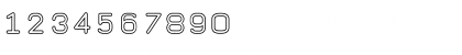 Download Taurus Mono Outline Regular Font Numeric Preview