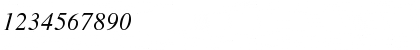 Download Tempora LGC Uni Italic Font Numeric Preview