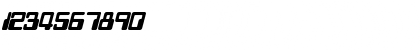 Download Twobit Bold Italic Font Numeric Preview