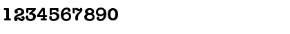 Download Typewriter-DemiBold Regular Font Numeric Preview