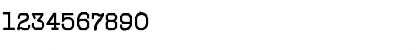 Download Typewriter Display Font Numeric Preview