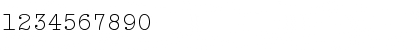 Download Typewriter Elite MT Std Regular Font Numeric Preview