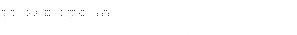 Download WC PIXHOLE Thin Bta Regular Font Numeric Preview