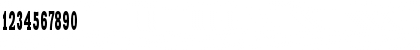 Download XeniaWesternC Regular Font Numeric Preview