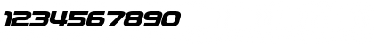 Download Zebulon Bold Italic Font Numeric Preview