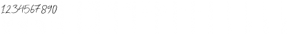 Download Ariel Script Regular Font Numeric Preview