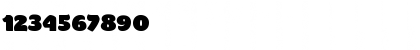 Bigfat Script Regular Font Numeric Preview