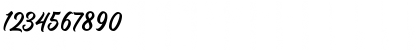 Download Billgates Regular Font Numeric Preview