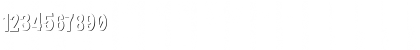 Download BIMBEY Shadow Regular Font Numeric Preview
