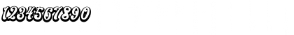 Download Blora Extrude Font Numeric Preview