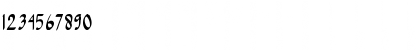 Download bright light Regular Font Numeric Preview