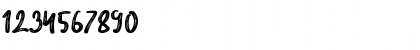 Download Brittney Regular Font Numeric Preview