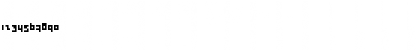 Download Bub Regular Font Numeric Preview