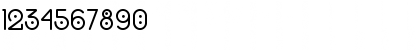 Download buick rounded Regular Font Numeric Preview
