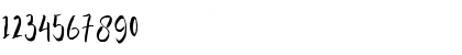 Download Butter Mellow Regular Font Numeric Preview