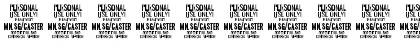 Download Caster PERSONAL USE ONLY Regular Font Numeric Preview