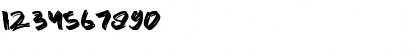 Download catrock Regular Font Numeric Preview