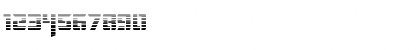 Download Deceptibots Gradient Regular Font Numeric Preview