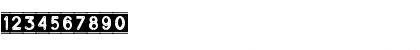Download Diverplate Regular Font Numeric Preview