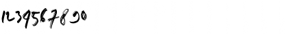 Download doremi brush Regular Font Numeric Preview