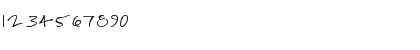Download Duncans Hand Regular Font Numeric Preview