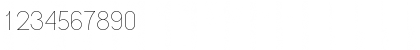 Download Engula Thin Font Numeric Preview