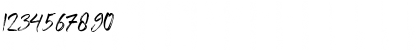 Download Fusha Brush Regular Font Numeric Preview