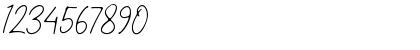 Download Gatheline Signature Regular Font Numeric Preview