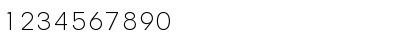 Download Genera Alt Light Font Numeric Preview