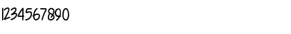 Download Hand Boys Regular Font Numeric Preview