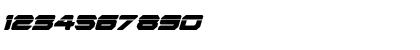 Download Hyper Viper Laser Italic Italic Font Numeric Preview