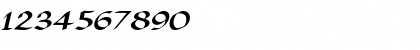 Download Valhalla Wide Italic Font Numeric Preview