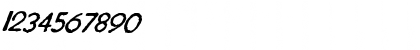 Download JMH Typewriter Sans Italic Font Numeric Preview