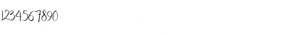 Download laneisha Regular Font Numeric Preview