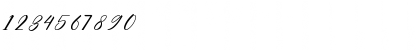 Download MiliesScript Regular Font Numeric Preview