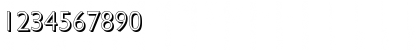 Download ChantillyShadow-Light Regular Font Numeric Preview