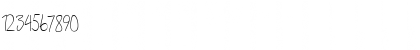 Download Paradise in Bali Signature Regular Font Numeric Preview