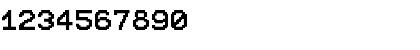 Download Pixel12x10 Medium Font Numeric Preview
