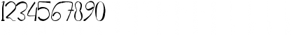 Download Porto Bianco Brush Demo Regular Font Numeric Preview