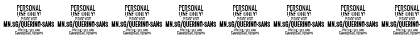 Download Querino Sans PERSONAL USE Italic Font Numeric Preview