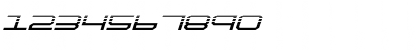Download QuickTech Halftone Italic Italic Font Numeric Preview
