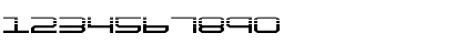Download QuickTech Halftone Regular Font Numeric Preview
