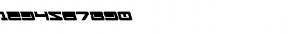 Download Ranger Force Leftalic Regular Font Numeric Preview