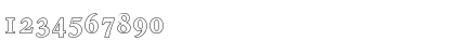 Download CharlesBeckerOutline Bold Font Numeric Preview
