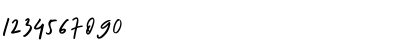 Download The Horizontal Regular Font Numeric Preview