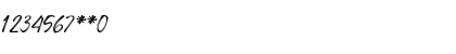 Download Unforgotten More Regular Font Numeric Preview